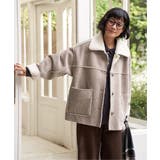 グレージュ | ボアコーデュロイリバーシブル襟付きジャケット | Lbc with Life