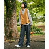 エクリュ パッカリング深Vベスト | Lbc with Life | 詳細画像13