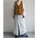 エクリュ パッカリング深Vベスト | Lbc with Life | 詳細画像17