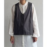 エクリュ パッカリング深Vベスト | Lbc with Life | 詳細画像27