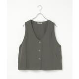 エクリュ パッカリング深Vベスト | Lbc with Life | 詳細画像30