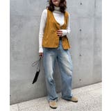 エクリュ パッカリング深Vベスト | Lbc with Life | 詳細画像3