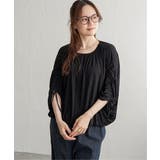 ブラック | リボンシャーリングギャザープルオーバー | Lbc with Life