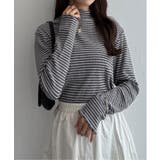 グレー | ミニワッフルタートルボーダーロンT | Lbc with Life