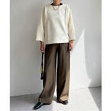 幾何学ジャカード袖パフプルオーバー | Lbc with Life | 詳細画像13