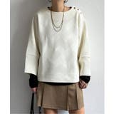 ホワイト | 幾何学ジャカード袖パフプルオーバー | Lbc with Life