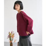 幾何学ジャカード袖パフプルオーバー | Lbc with Life | 詳細画像2