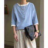 ヘンリーネックレイヤー7分袖Tシャツ | Lbc with Life | 詳細画像9 