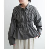 チャコール | ブロードシャーリングシャツ | VENCE share style【WOMEN】