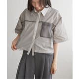 ストライプチュールカブセSSシャツ | VENCE share style【WOMEN】 | 詳細画像8