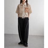ストライプチュールカブセSSシャツ | VENCE share style【WOMEN】 | 詳細画像18