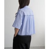 ストライプチュールカブセSSシャツ | VENCE share style【WOMEN】 | 詳細画像3