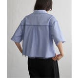 ストライプチュールカブセSSシャツ | VENCE share style【WOMEN】 | 詳細画像4