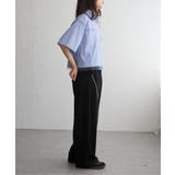 ストライプチュールカブセSSシャツ | VENCE share style【WOMEN】 | 詳細画像5