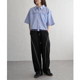 ストライプチュールカブセSSシャツ | VENCE share style【WOMEN】 | 詳細画像6