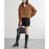 カットスェードオーバーシャツ | VENCE share style【WOMEN】 | 詳細画像7 