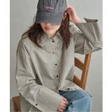 アイボリー | チェックオーバーサイズPKシャツ | VENCE share style【WOMEN】