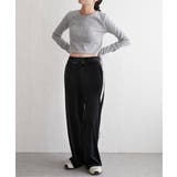 テレコハーフジップクロップドプルオーバー | VENCE share style【WOMEN】 | 詳細画像9 