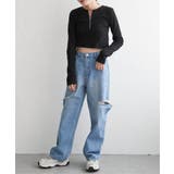 テレコハーフジップクロップドプルオーバー | VENCE share style【WOMEN】 | 詳細画像27 