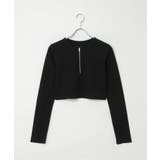 テレコハーフジップクロップドプルオーバー | VENCE share style【WOMEN】 | 詳細画像29 