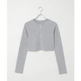テレコハーフジップクロップドプルオーバー | VENCE share style【WOMEN】 | 詳細画像30 