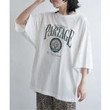 オフホワイト | カレッジ配色ラグランT | VENCE share style【WOMEN】