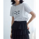 オーガンジーハートTシャツ | VENCE share style【WOMEN】 | 詳細画像3 