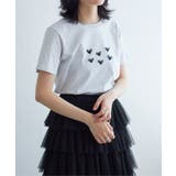 オーガンジーハートTシャツ | VENCE share style【WOMEN】 | 詳細画像4 