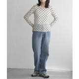 シアーリボンフロッキープルオーバー | VENCE share style【WOMEN】 | 詳細画像14 