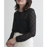 シアーリボンフロッキープルオーバー | VENCE share style【WOMEN】 | 詳細画像2 