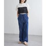 天竺チュールフリルビスチェ見えTシャツ | VENCE share style【WOMEN】 | 詳細画像19 