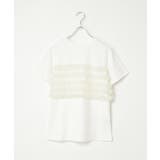 天竺チュールフリルビスチェ見えTシャツ | VENCE share style【WOMEN】 | 詳細画像20 