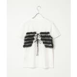 天竺チュールフリルビスチェ見えTシャツ | VENCE share style【WOMEN】 | 詳細画像23 