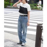 天竺チュールフリルビスチェ見えTシャツ | VENCE share style【WOMEN】 | 詳細画像3 