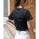 天竺チュールフリルビスチェ見えTシャツ | VENCE share style【WOMEN】 | 詳細画像5 