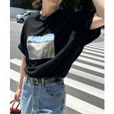 綿天竺フォトハリツケTシャツ | VENCE share style【WOMEN】 | 詳細画像3 