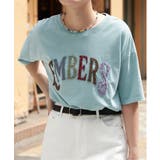 ライトブルー | カラフルロゴTシャツ | VENCE share style【WOMEN】