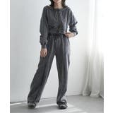 【セットアップ対応】ケミカルオフショルスウェットジップ | VENCE share style【WOMEN】 | 詳細画像6 