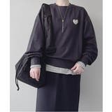 チャコール | ハートスウェット | VENCE share style【WOMEN】