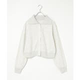 アイボリー | 襟付きジップカーディガン | VENCE share style【WOMEN】