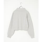 襟付きジップカーディガン | VENCE share style【WOMEN】 | 詳細画像2 