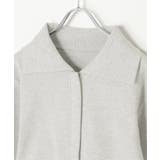 襟付きジップカーディガン | VENCE share style【WOMEN】 | 詳細画像6 