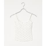 ホワイト | バックオープンドットブラトップ | VENCE share style【WOMEN】