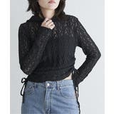 ブラック | レースフーディー | VENCE share style【WOMEN】