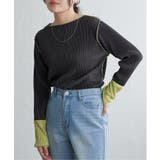 プリーツ加工配色袖トップス | VENCE share style【WOMEN】 | 詳細画像9 