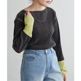 プリーツ加工配色袖トップス | VENCE share style【WOMEN】 | 詳細画像10 