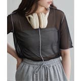 シアーメロウ配色トップス | VENCE share style【WOMEN】 | 詳細画像9 