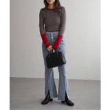 クールクール12Gリブ配色プルオーバー | VENCE share style【WOMEN】 | 詳細画像8 