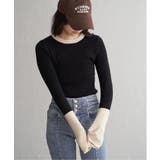 クールクール12Gリブ配色プルオーバー | VENCE share style【WOMEN】 | 詳細画像10 