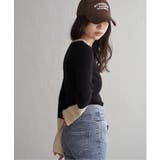 クールクール12Gリブ配色プルオーバー | VENCE share style【WOMEN】 | 詳細画像11 